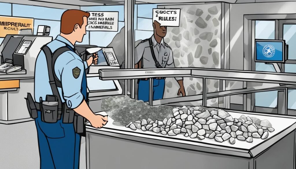 TSA Regulations for Bringing Rocks on a Plane