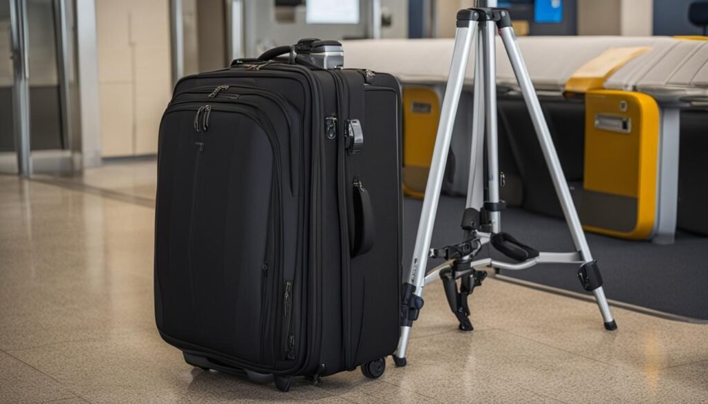 packing tripods for air travel
