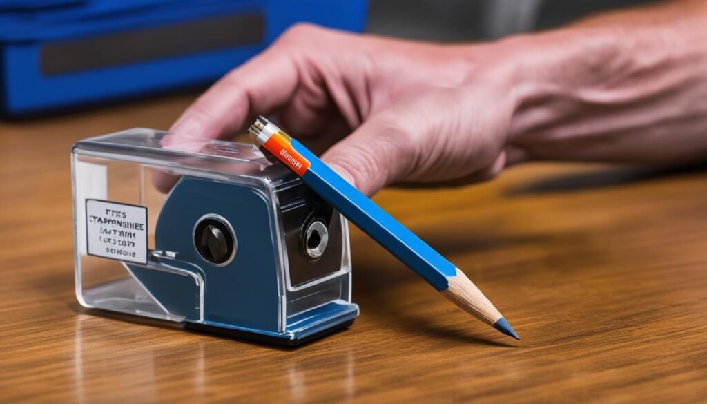 pencil sharpener in hand luggage