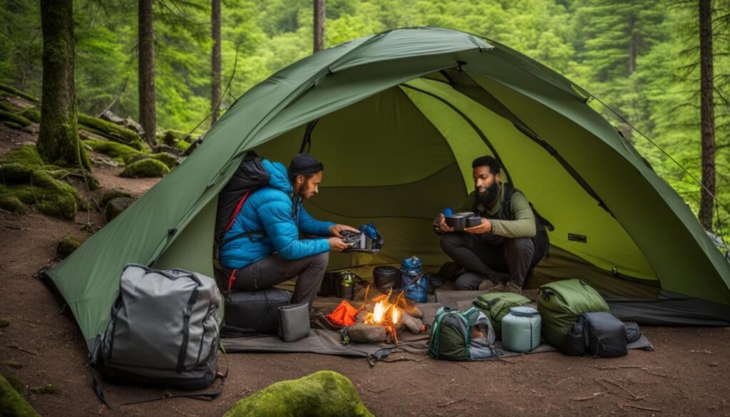 renting camping equipment